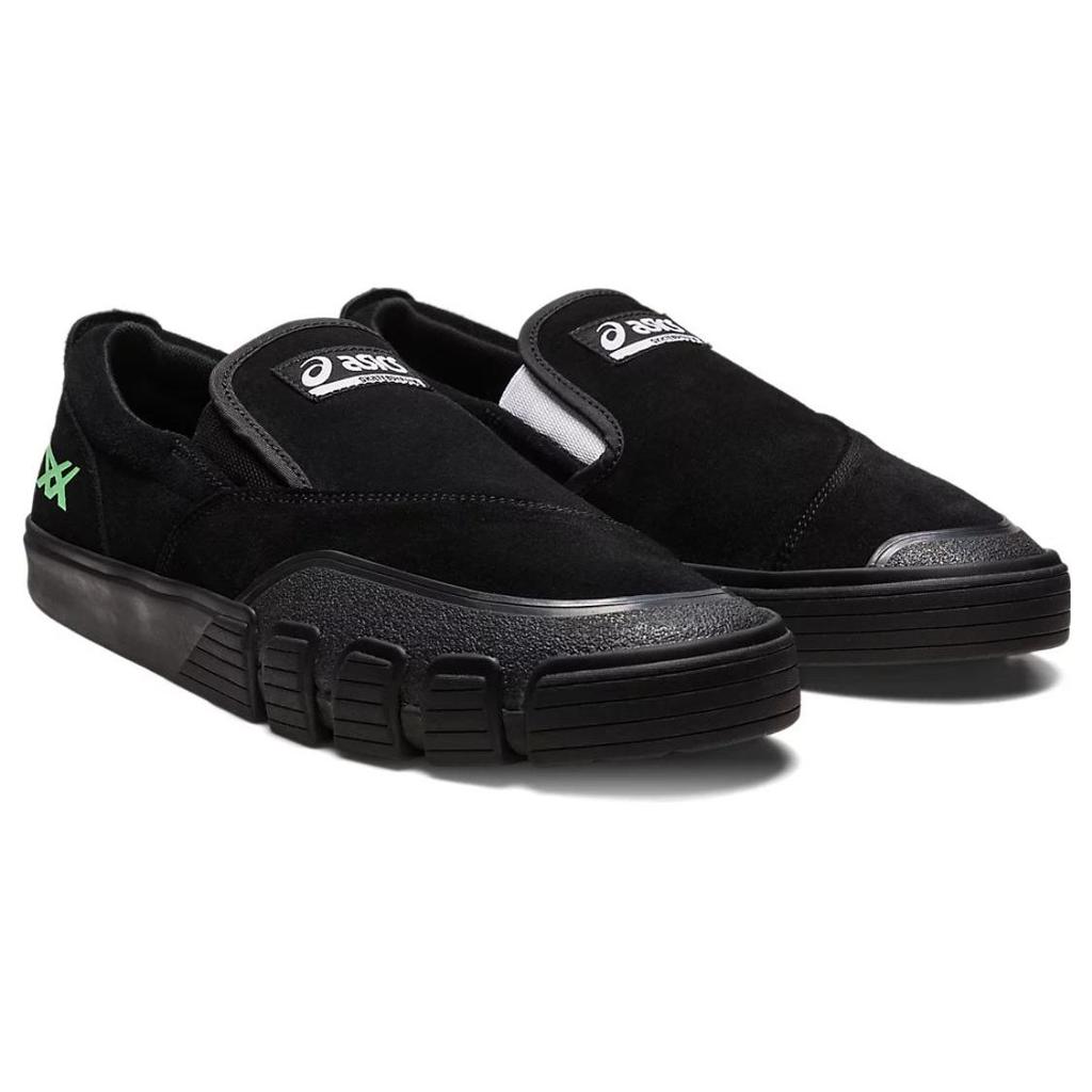 ASICS GEL-FLEXKEE Black Green Durable Performance Skate Trainers 1201A356-003