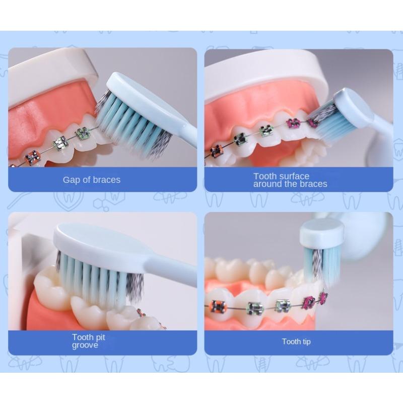 1PC Outdoor Travel Toothbrushes and Toothpastes All in One Carry Dental Kit Mini Compact Portable Office Foldable Toothbrush Set