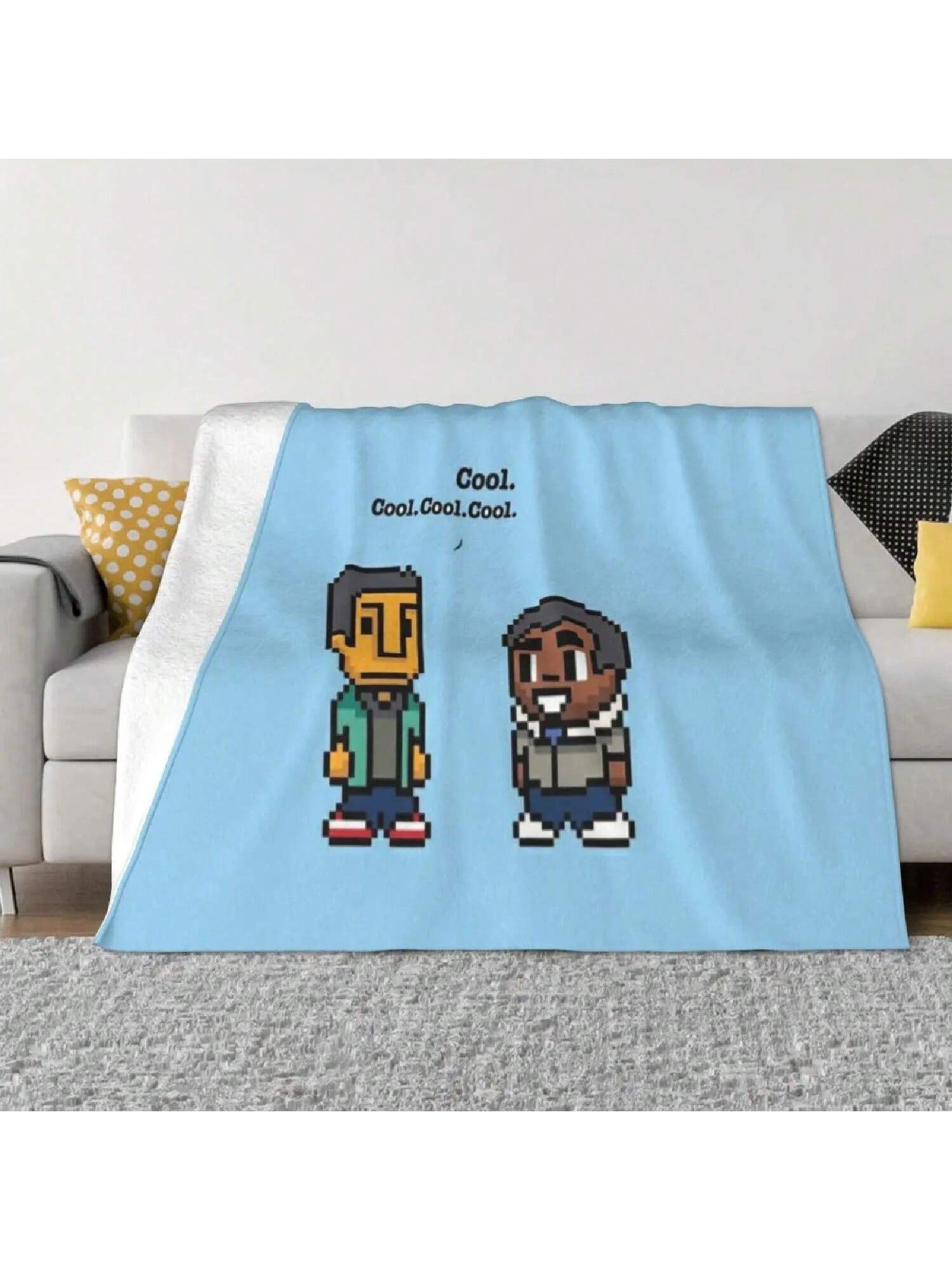 Troy And Abed Community  Fuzzy Blanket Ultra Soft Er Flannel 75X95CM