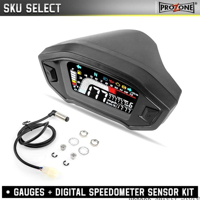 XXFF Motorcycle Speedometer LCDDisplay Universal Thermometer Digital Display Durable