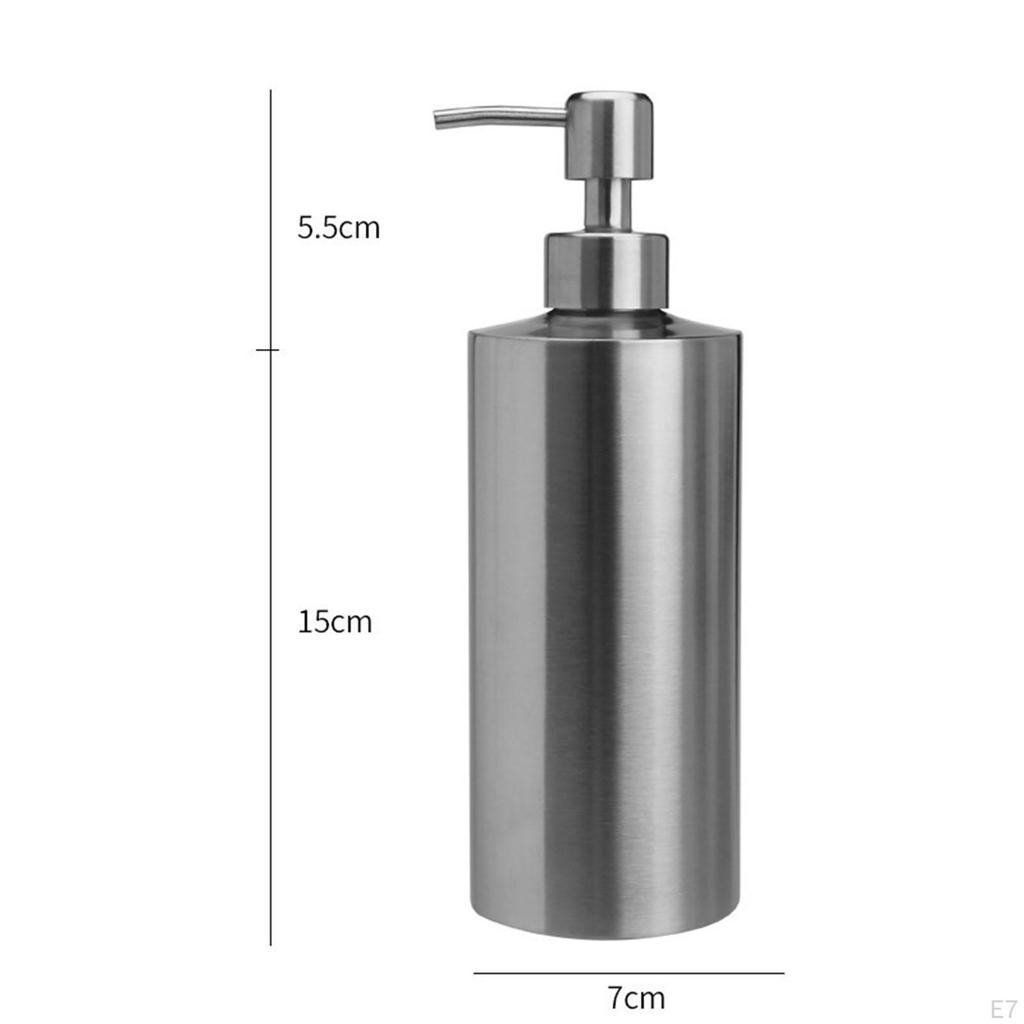 Dish Soap Pump Lotion Dispenser Refillable Bathroom Accessories Decor Bottle