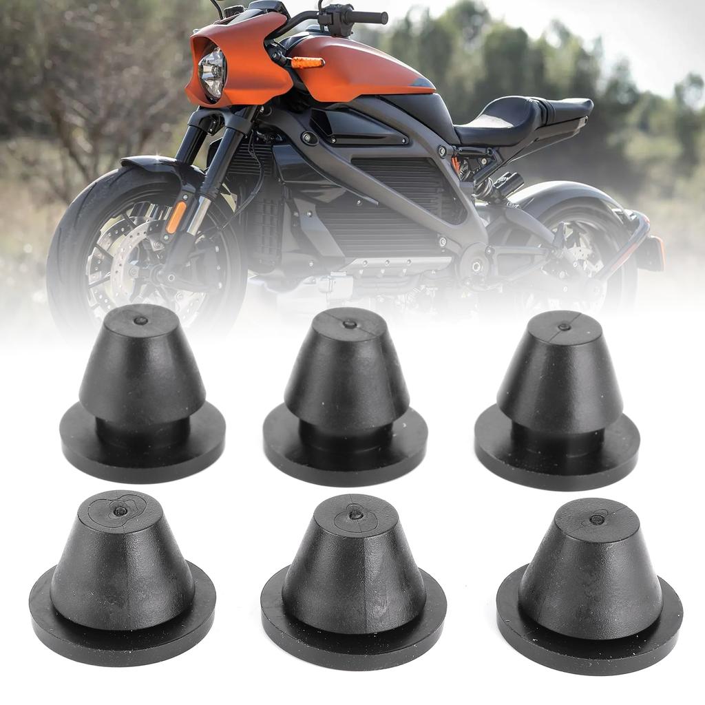 6Pcs Rubber Side Cover Grommets Gasket 0521?1235 Motorcycle Fairings Parts Accessory