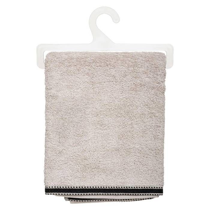 Drap De Bain "Joia" Coton Beige 100x150cm - Atmosphera Createur D'interieur