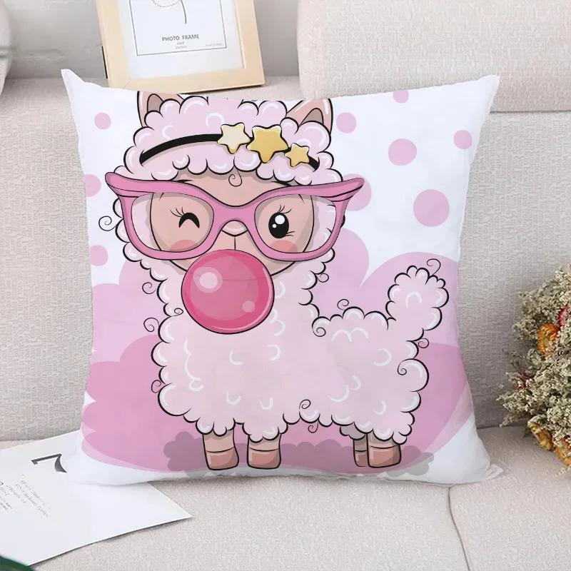 Alpaka Couchkissen Zierkissenbezüge Dekorative Sofakissen Kissenbezug x Einzelbettwäsche Kurzplüsch Bett