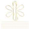 100Pcs Funny Planner Clips Innovative Cute Design Anti Rust Electroplating Process Gold Paper Clips for Office Home
