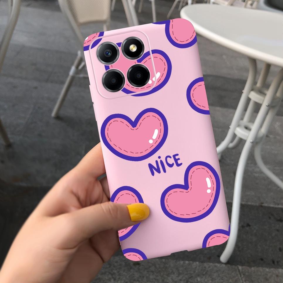 For Honor 70 Lite Case Soft Silicone TPU Phone Back Cover For Huawei Honor 70Lite Honor70 Lite Cases Couple Heart  Funda Coque