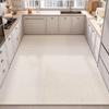 Large PVC Kitchen Floor Mat Non Slip Oil Proof Easy Clean Leather Rug For Balcony