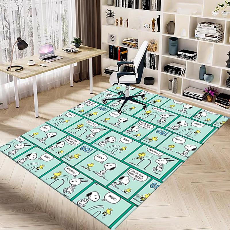 1pc Snoopys Comic Adventure Carpet for Playroom Bedroom Living Room Sofa Home Decor,kids Game Area Rug Non-slip Floor Mat Y7307