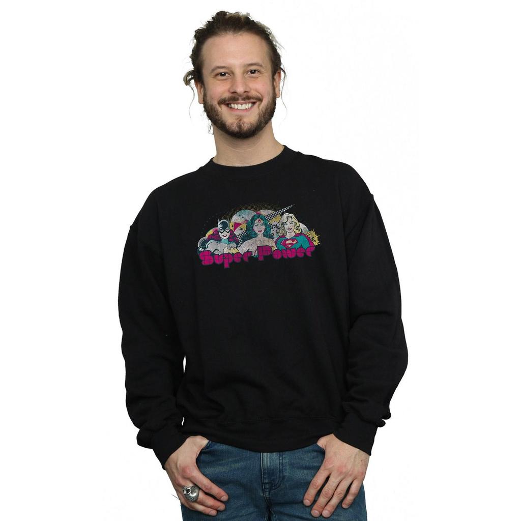 DC Comics Mens Justice League Super Power Sweatshirt