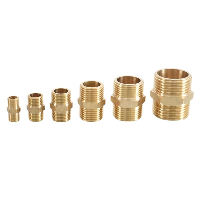 G3/4 1 1-1/4 1-1/2 2 " Inch BSP Male Hex Nipple Reudcer Brass Plumbing Fitting Joint Connector Coupler Water Gas Air