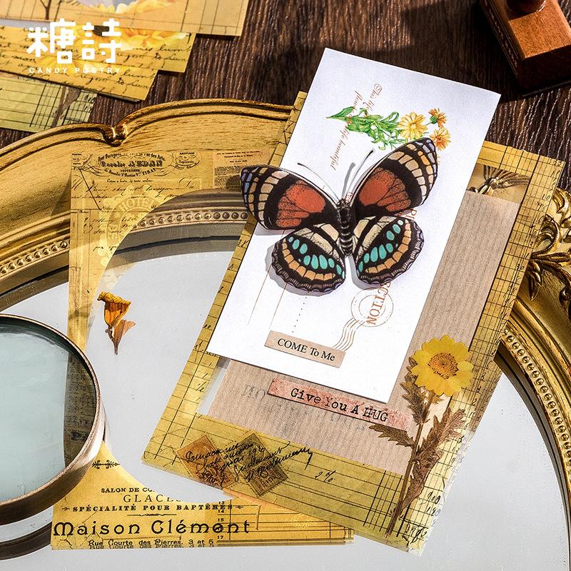 10 Sheets Large Size Hollow Border Stickers Vintage Scrapbooking Journal DIY Decorative Stickers Craft Supplies