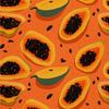 Tissus d'extérieur décoratifs Oxford - Motif Fruits | Dx6453