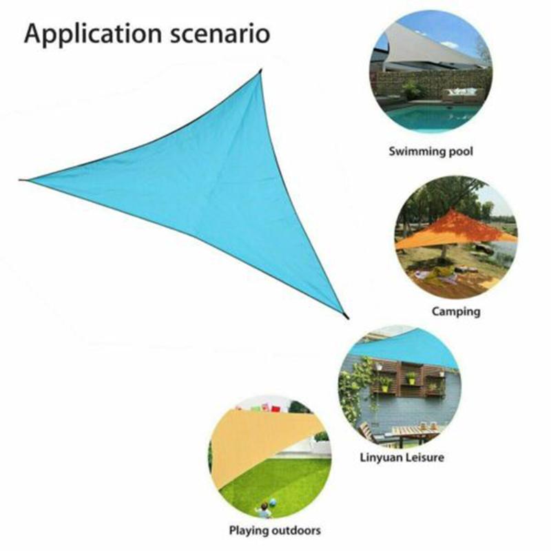 Outdoor Sonnenschutz Leicht Faltbar Wasserdicht Anti-UV Garten Terrasse Markise Baldachin Dreieck Abdeckung