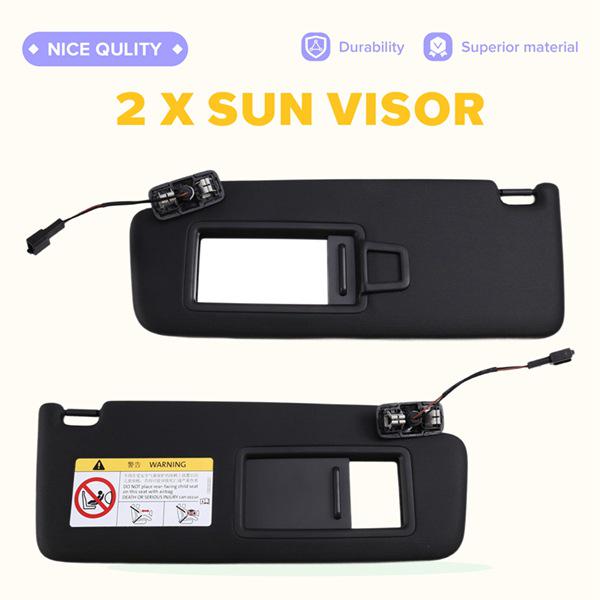 1 Pair Sun Visors (5G0857551 & 5G0857552) for Volkswagen Golf 7