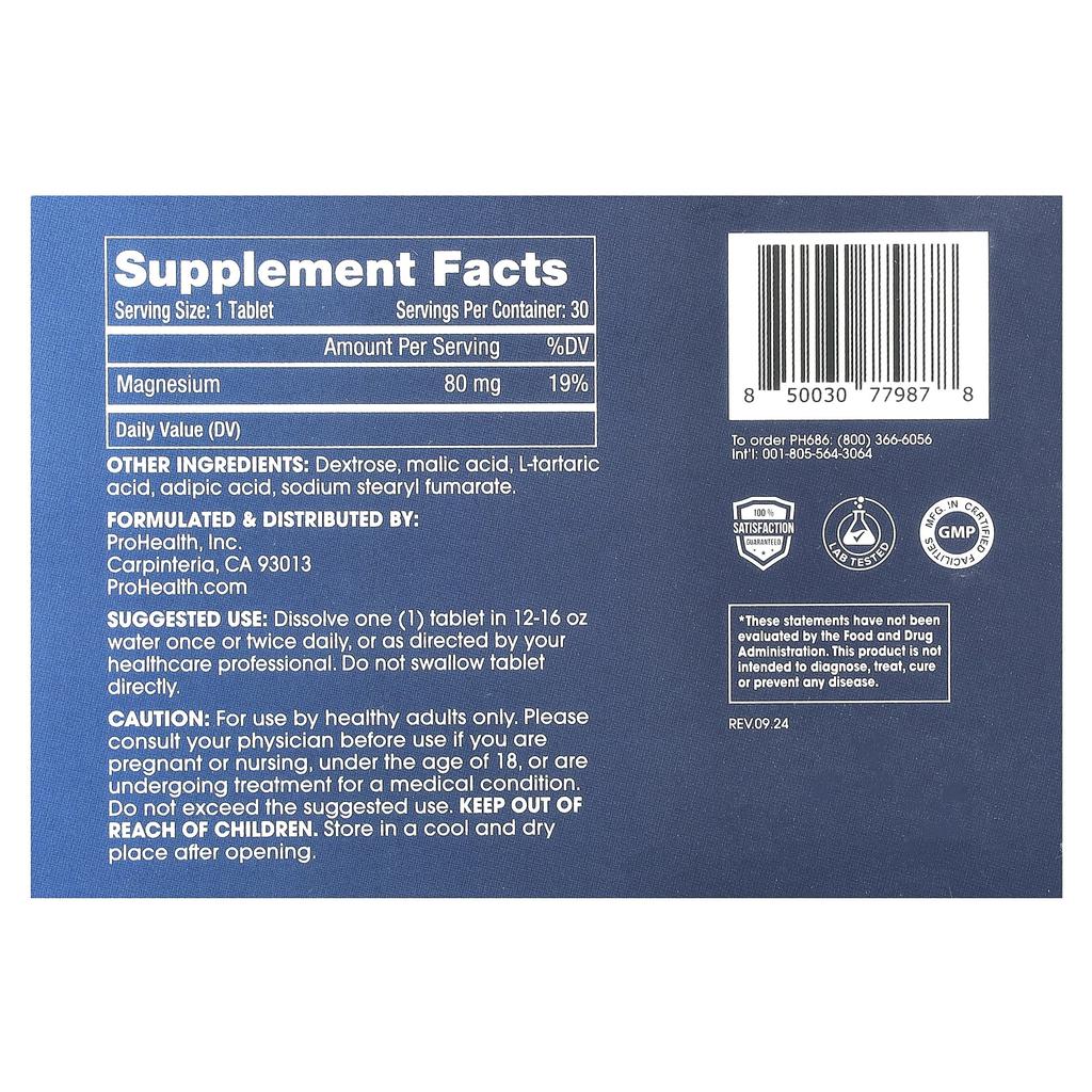 Molecular Hydrogen, Longevity Tablets, Effervescent Tablets 30 Tablets