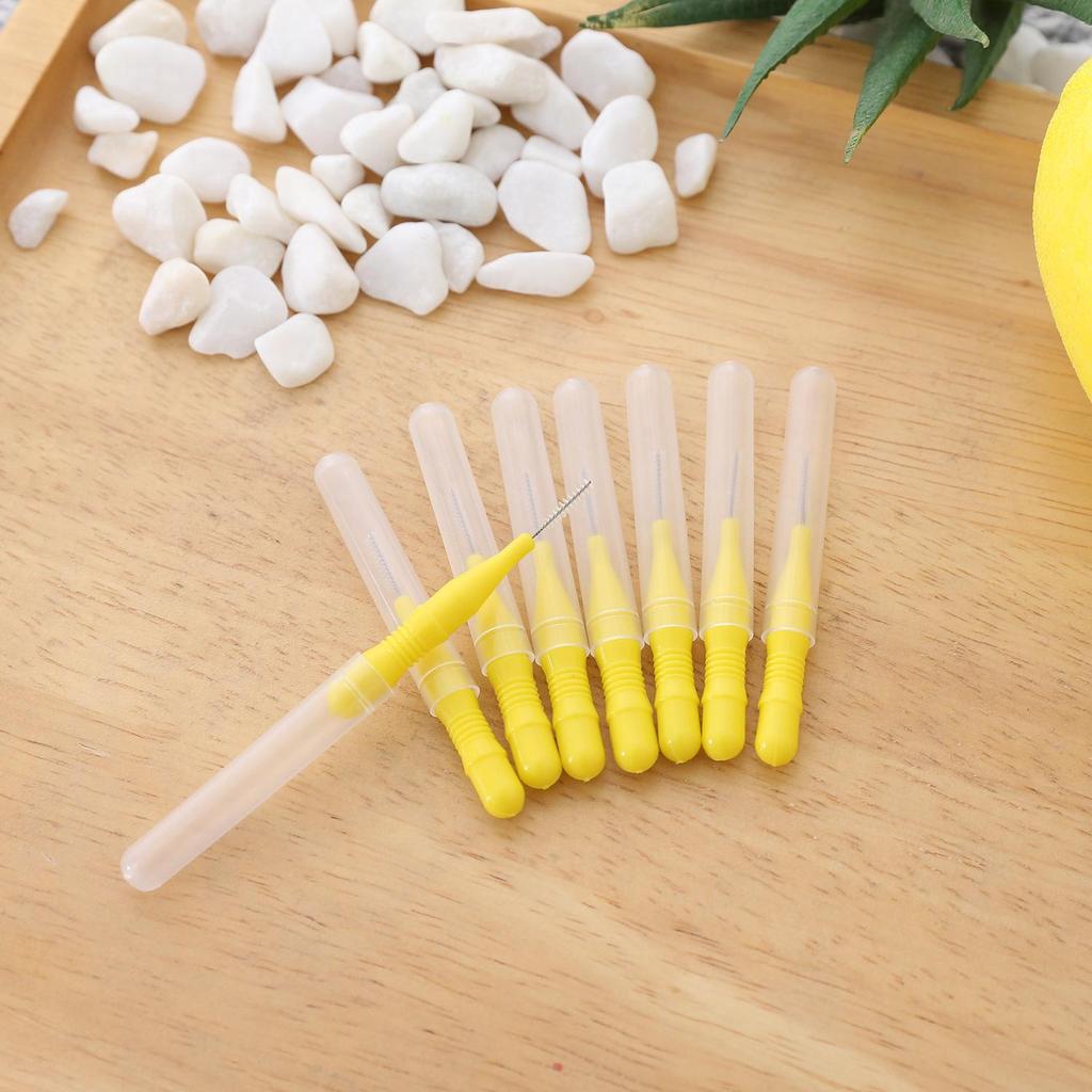 Multicolor Disposable Interdental Brush Toothpicks for Oral Care