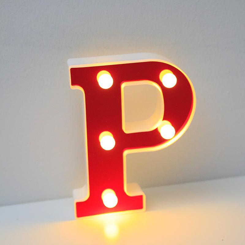 Red LED Letter Light for Parties and Proposals