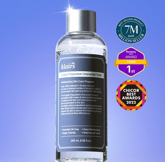 Parfümfreier K-Beauty Toner – Klairs Supple Preparation 180ml