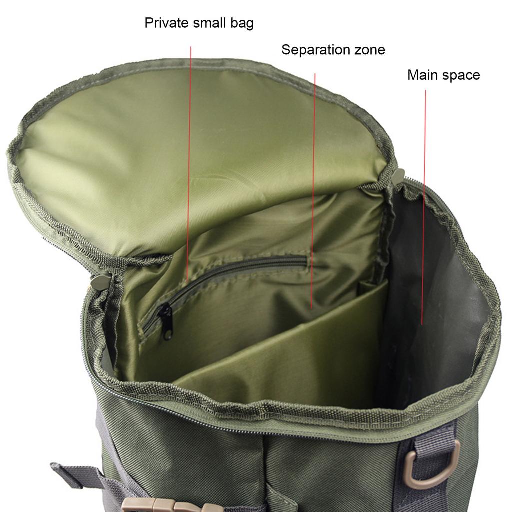 Cylindrical Lure Bag Outdoor Backpack Rod Storage Bag Durable Waterproof Fabric For Fishing Enthusiasts