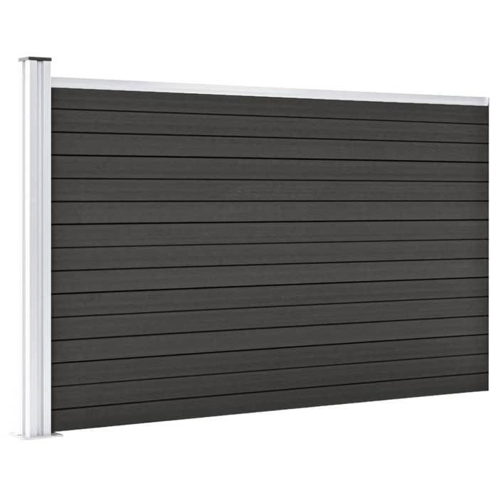 VidaXL Garden Fence Garden Barrier Terrace Fence Outdoor Fence Panel Backyard Privacy Screen WPC 49075
