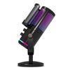 USB Capacitive Microphone with Noise Reduction & RGB Lights for Computer, Phone Recording, Gaming, Streaming & Video