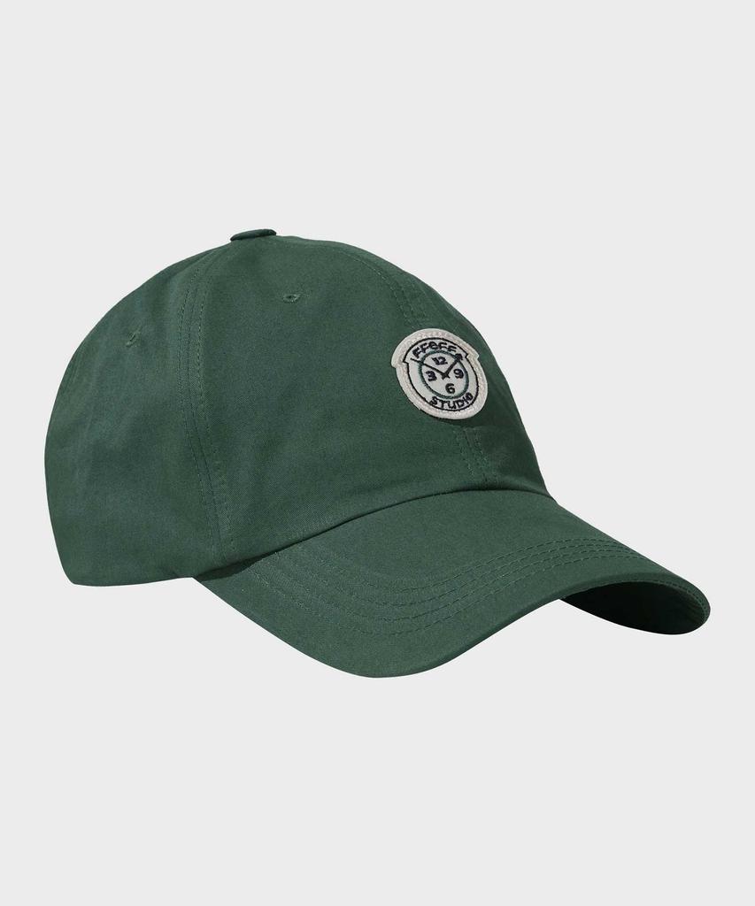 FFEFF STUDIO Washed Cotton Wappen Ball Cap (Dark Green)