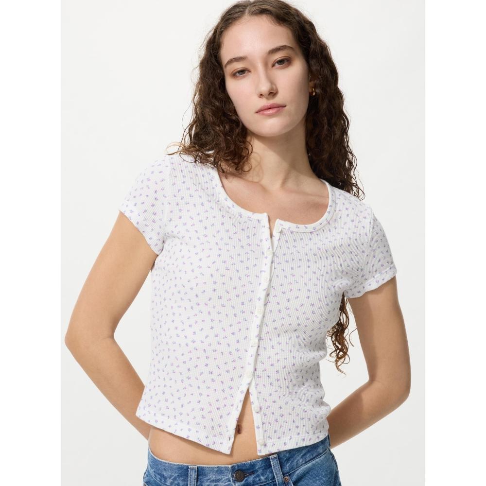 Uniqlo Japan Waffle Full Open Mini T