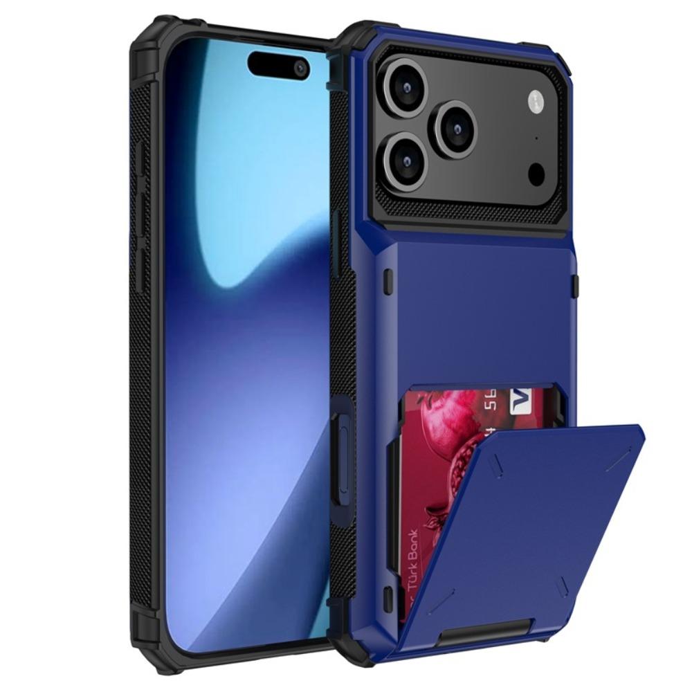 For IPhone 17 Pro 17 Air 16 15 Plus 14 13 12 12 11 Pro Max XS XR Wallet Card Slot Hard PC Protective Hard Back Cover