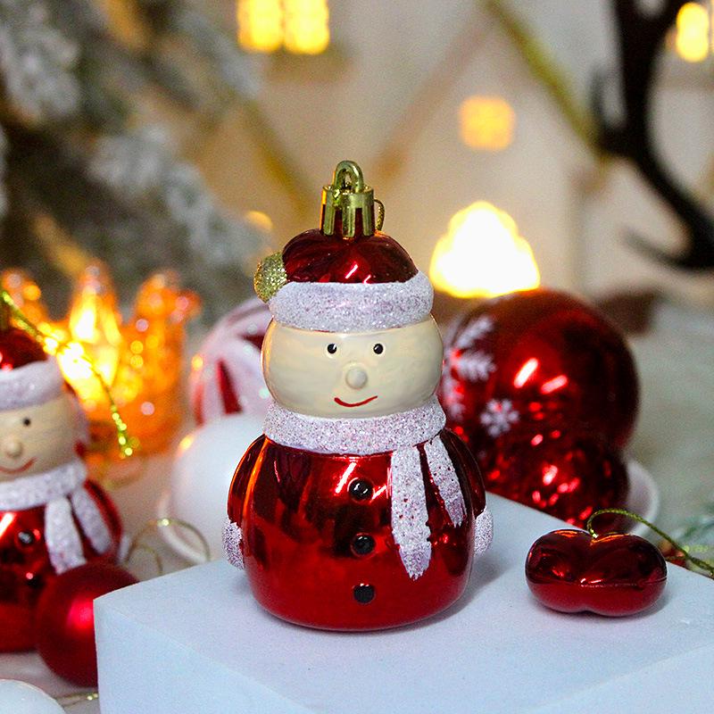 Set di 72 Palline di Natale Irregolari Verniciate ed Elettroplaccate per Decorazioni sull'Albero
