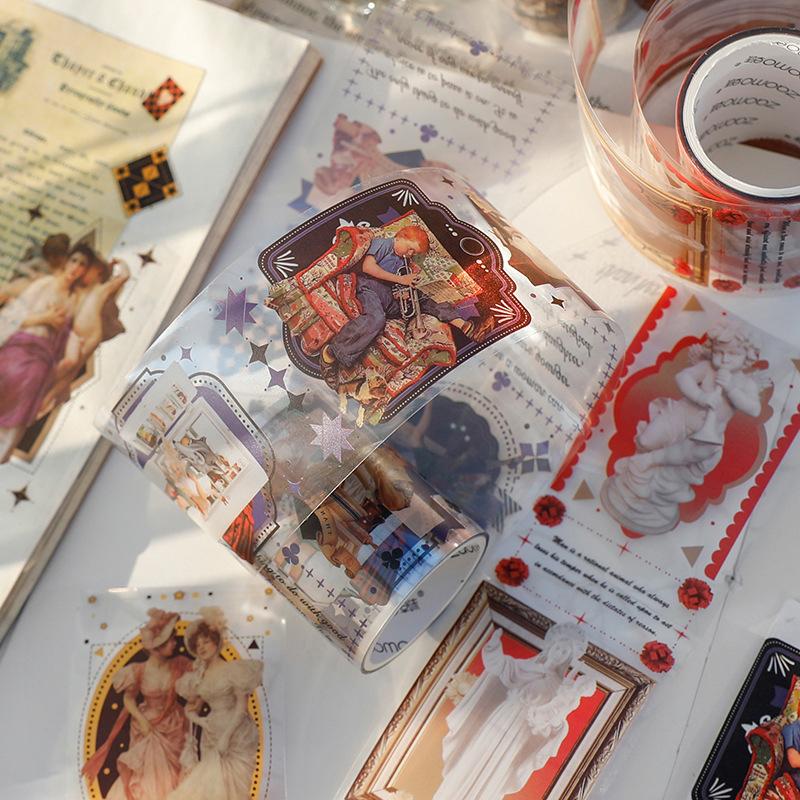 Buy Retro Series Decorative Adhesive Washi Tapes Aesthetic Scrapbooking