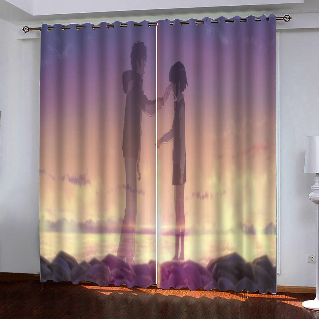 High-Density Blackout Curtains, Daytime Curtains, Your Name Is Beautiful 3D Digital Printing Blackout Curtains