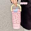 Stainless Steel Double-Lid Insulated Travel Mug 650ml Women Men Students Office Car Use Leakproof Portable Thermos