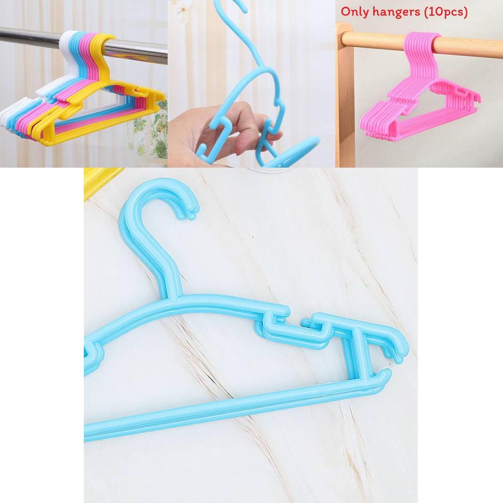 Plastic Wardrobe Hangers With Slot Design For Home Closet Use
