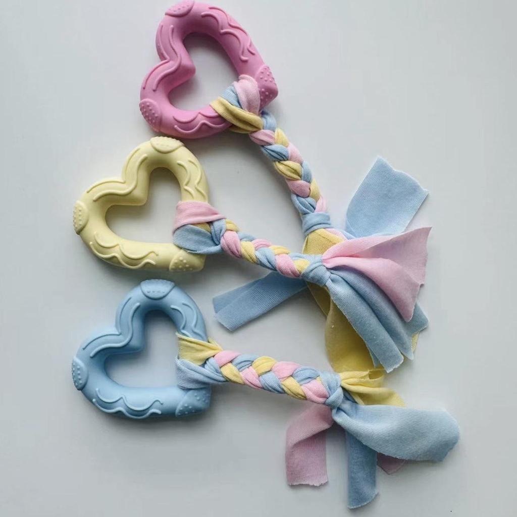 Durable TPR Teething Dog Toys for Golden Retrievers and Corgis - Bite-Resistant Cleaning Sticks and Balls