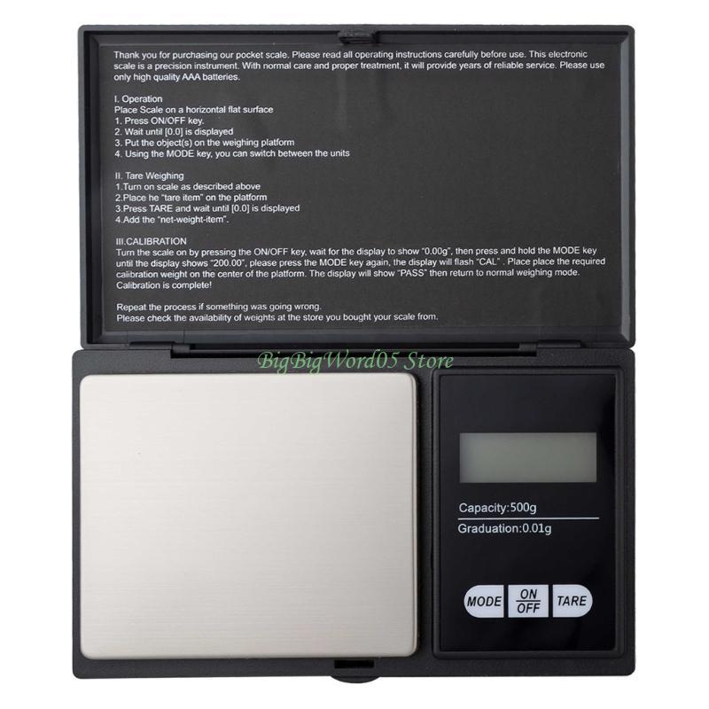 

24TE High-Precision Measuring Scales Multifunction Electronic Digital Scale Medicine-Gold Food Kitchen Scale with LCD Display