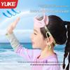 Children's Waterproof Anti-Fog Swim Goggles with Nose Piece and Earplugs - Large Frame Silicone Design
