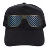 LED Hat Colorful Display Screen APP Controlled Programmable Light Up Baseball Cap 12x32 Dot for Party