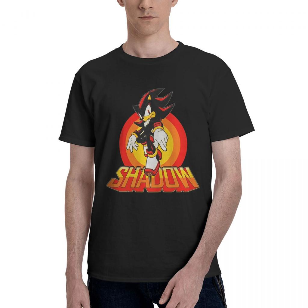 Hedgehogg Shadow T Shirts for Unisex Unisex 100% Cotton Creative T-Shirt Crew Neck Cartoon Game Tee Shirt Short Sleeve Tops 6XL