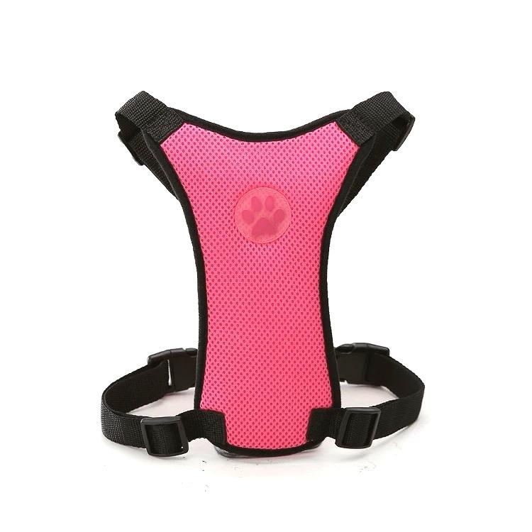Breathable Mesh Dog Harness Car Automotive Seat Safety Dog Chest Straps Outdoor Training Adjustable Straps Pet Leash With