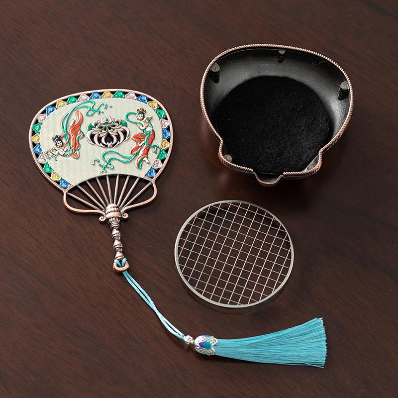 Enamel Incense Burner Household Indoor Incense Burner Sandalwood Chinese Retro Tea Ceremony Incense Burner Decorative Item