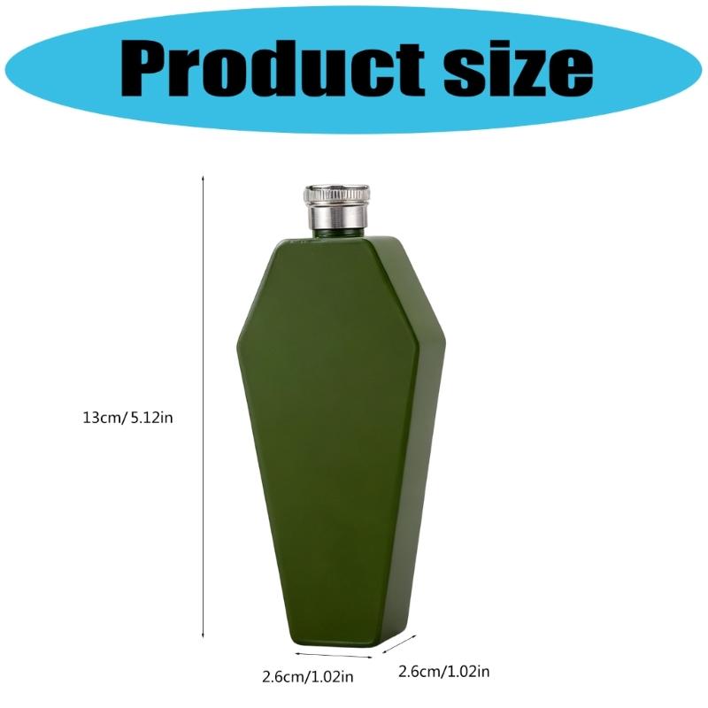 Modern Geometric Shape Pocket Size Liquor Bottle Rustproof 304 Nonrust Steel Materials Ideal For Business Trip And Adventure