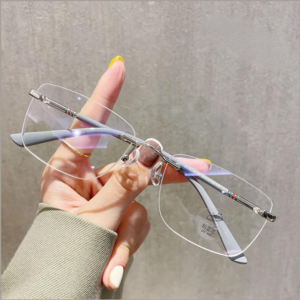 Lesebrille für Damen Blaulichtfilter 0 bis +4 0 Altersichtbrille Herren Modische Brille für Kurzsichtigkeit 0 bis -4 0