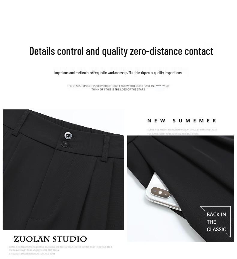 Women's Retro High-Waist A-Line Autumn Shorts 2024 – Casual, Loose, Wide-Leg Mid-Length.