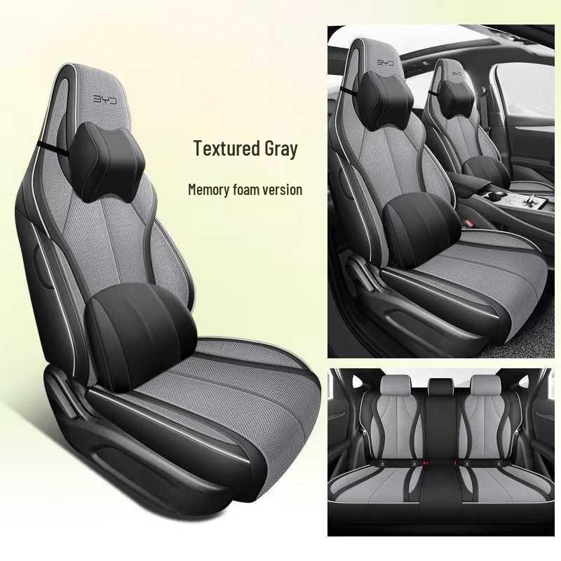All-Season Linen Car Seat Covers for BYD Seal 06dmi - Breathable and Comfortable