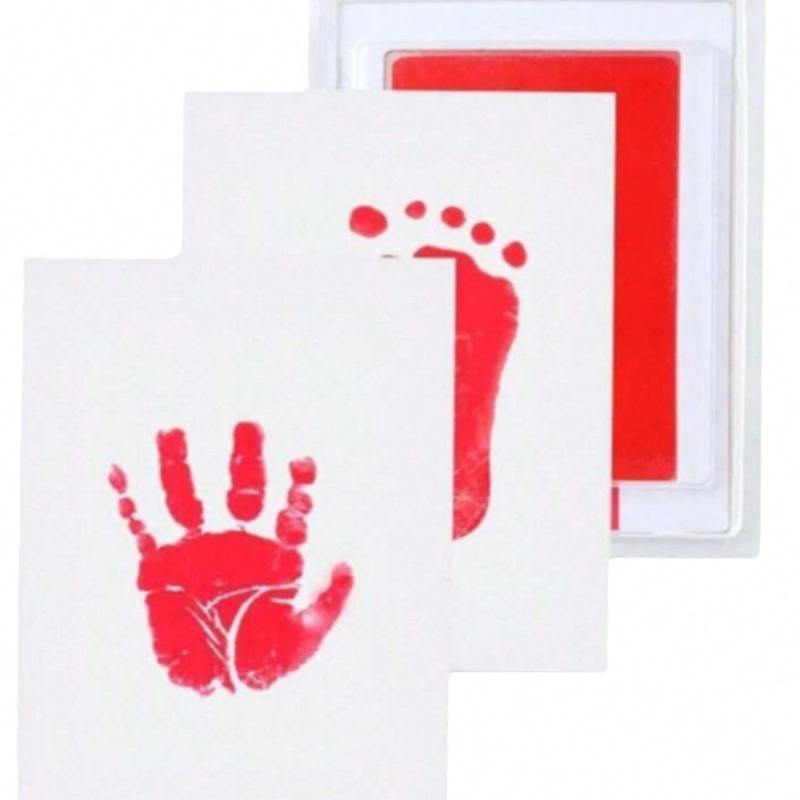 1pc Pet Folding Memorial Photo Frame with 1pc Ink Pad A Non-Contact Ink Pad with A Pet Paw Print Kit