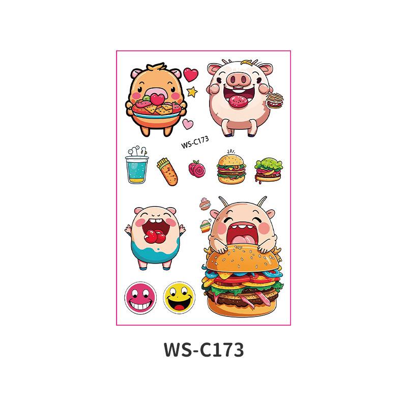 Cross Border Children's Cartoon Tattoo Stickers Space Dinosaur Boy Girl Cute Temporary Waterproof