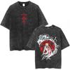 T-shirt Lavate Anime Fullmetal Alchemist Edward Elric Alphonse Elric T-Shirt Uomo Donna Moda Casual Estiva Streetwear T-shirt Oversize Top