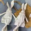 Nordic Cotton Linen Handmade Long-Legged Rabbit Doll - Children's Comfort Toy & Home Decor