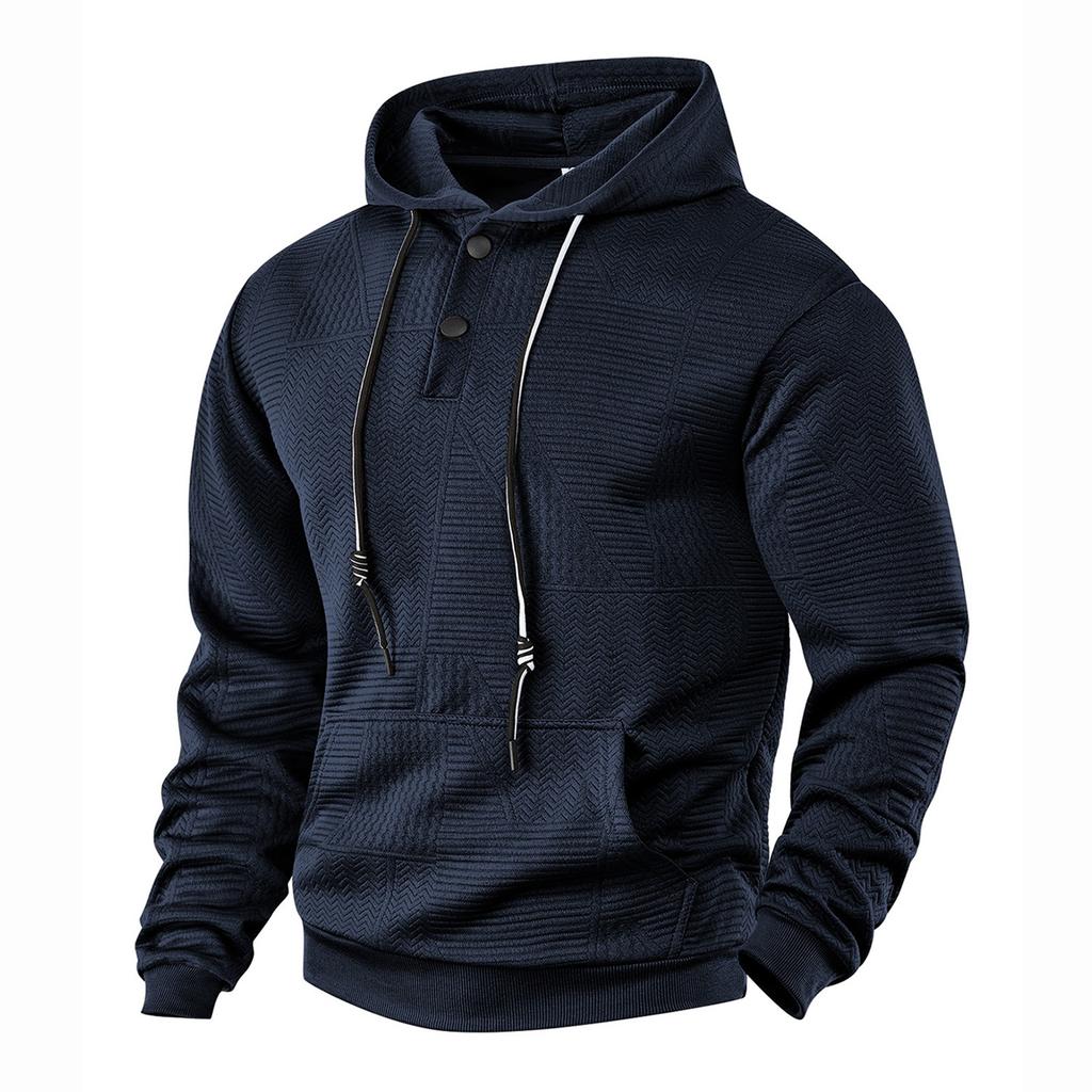 Men's Casual Long Sleeve Pullover Hoodie for Fall Winter Sports and Everyday Wear