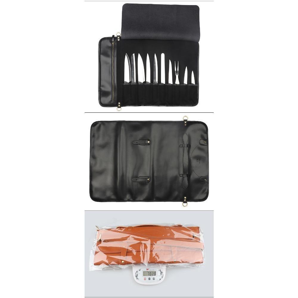 Outdoor Leather Knife Bag, Chef Knife Bag, Cowhide Knife Bag, Outdoor Camping Bag